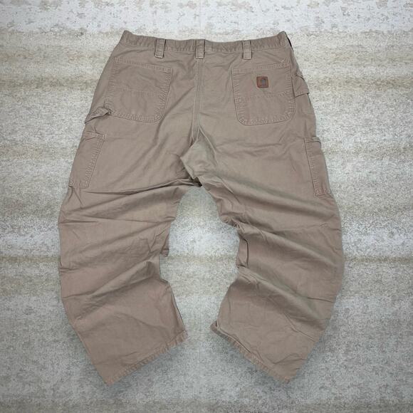 Carhartt Other - Vintage 90s Carhartt Carpenter Pants 42x30 Baggy Camel Tan Canvas Painter